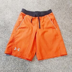 Boys Under Armour Red Shorts YS Small Youth